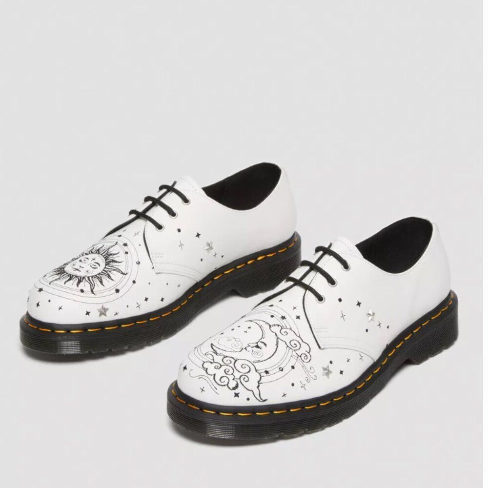 DR MARTENS 1461 Cosmic Embroidered Leather Oxford Shoes - Picture 4 of 7